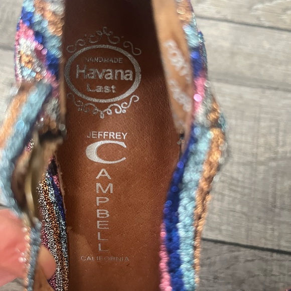 Jeffery Campbell Foxy rainbow platform heels - Picture 3 of 14